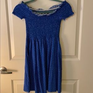 Blue Polka Dot Dress
